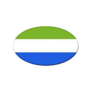  Sierra Leone Flag Oval Magnet