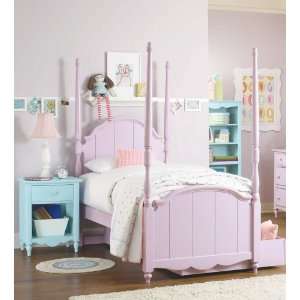  Twin Poster Bed by Lea   W   Bright White (890 934R)