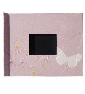 HP Butterfly Print PhotoBook Album Cover 8.5x11 Pink  