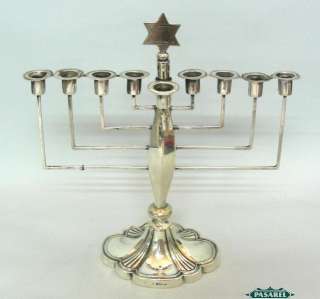 Sterling Silver Hanukkah Menorah England 1928 Judaica  