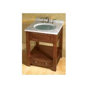 Ronbow NC5089 24 Bathroom Vanity Set W/ Undermount Glass Vessel Sink 