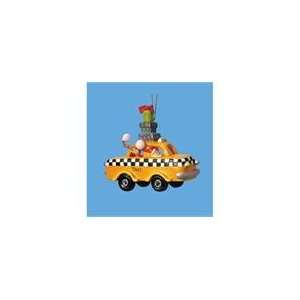   of 12 Santa Claus and Elf Yellow Taxi Cab Christmas Or