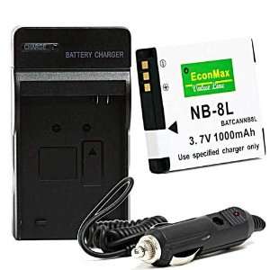  NB 8L NB8L 1000mAh Battery +Charger For Canon PowerShot 