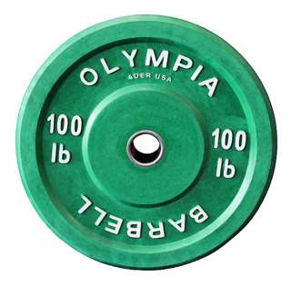 100 lb Olympic Rubber Bumper Weight Plate 200lb Pair Set Crossfit 