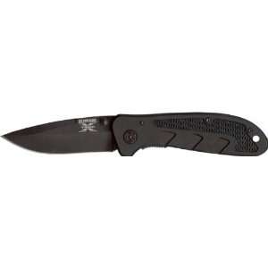   Blade, Black Anodized Aluminum Handle, Linerlock Folding Knife, CP