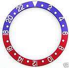 BEZEL INSERT FOR ROLEX BLUE/RED GMT 1675,16750 SILVER/F