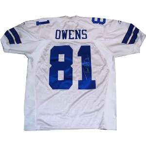  Terrell Owens Autographed/Hand Signed Dallas Cowboys White 