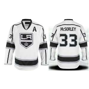 Marty McSorley #33 Los Angeles Kings White Jersey Hockey Jerseys 