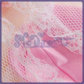Satin LACE Pajamas Underwear Set For Barbie Pink White  