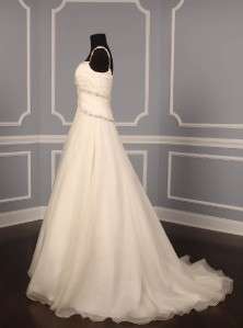   Silk Organza Sleeveless Beadwork Couture Wedding Dress Gown  