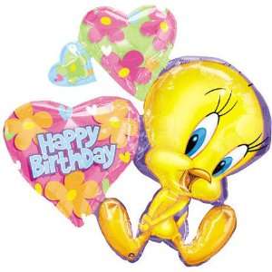    Tweety Happy Birthday Cluster 32 Mylar Balloon Toys & Games