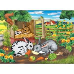  At The Farm Rabbits Jigsaw Puzzle 35pc Toys & Games