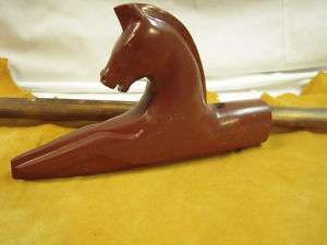Horse Peace Pipe   Native American Catlinite Pipestone  