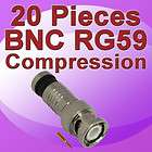   BNC Male RG59 Coax Coaxial Connector Adapter For CCTV camera