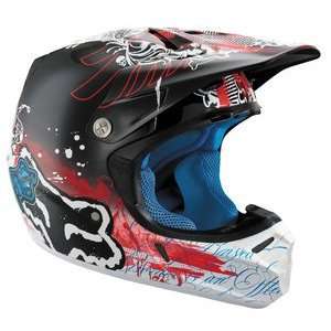  FOX V3 Montage Helmet Black/Red L Automotive