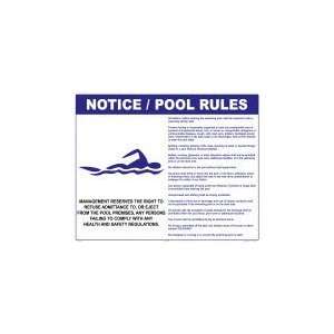  Idaho Iowa Pool Rules Sign 3010Ws3024E Patio, Lawn 