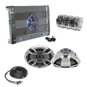   Amplifier With Pair Of 6 X 9 Speakers & Wiring Package Car