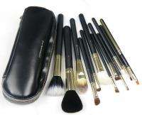 New Professional Makeup Brush Set 12 PCs with 2 Cases Free Postage 