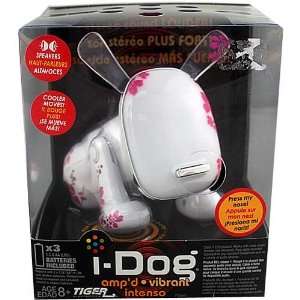  I Dog Ampd White with Pink Flowers Toys & Games