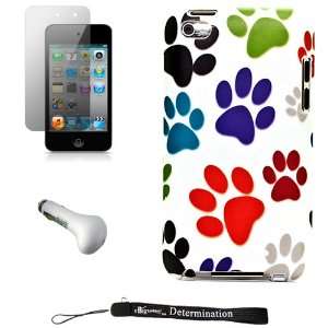Color Dog Paws Design Cover / 2 Piece Snap On Case for New Apple iPod 