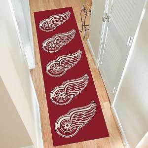  Anglo Oriental Detroit Red Wings 21 x 78 Repeat Rug 