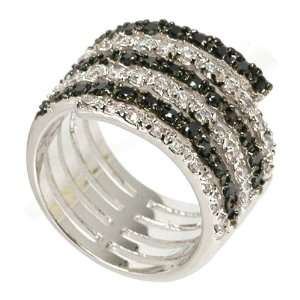  Layered Black & White Ring Jewelry