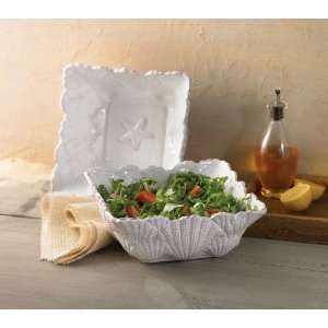  Mud Pie Gifts  105161 Embossed Shell Salad Bowl 
