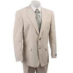 FINAL SALE Haspel Mens Oyster Linen 2 button Suit  
