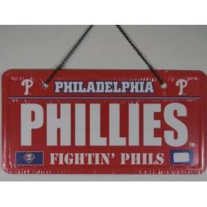  Philadelphia Phillies MLB License Plate Sign Sports 