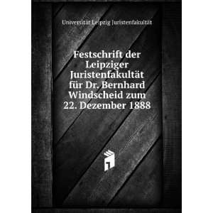  Festschrift der Leipziger JuristenfakultÃ¤t fÃ¼r Dr 