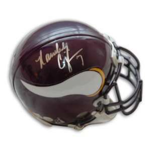 Randall Cunningham Autographed/Hand Signed Minnesota Vikings Mini 