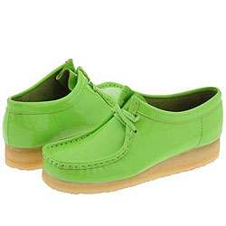 Clarks Wallabee   Womens Lime Patent Leather  
