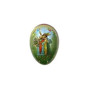   Papier Mache Bunny Love Easter Egg Container ~ Germany