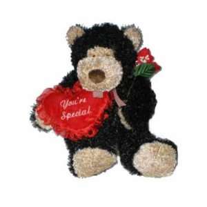  14 Black Valentine Bear with Rose Case Pack 12   915328 