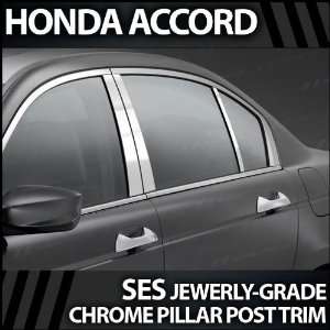  2008 2012 Honda Accord 4DR 6pc SES Chrome Pillar Trim 