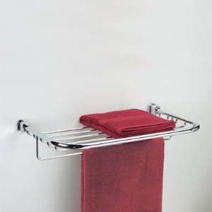 Bellaterra Towel Holder with Shelf in Chrome 