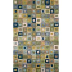   Square In Square Ocean 1966/04 24 X 36 Area Rug