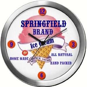  SPRINGFIELD 14 Inch Ice Cream Metal Clock Quartz Movement 