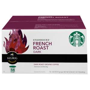 Starbucks French Roast Coffee K Cups, 108 Count     