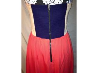 Urban Outfitters Sparkle & Fade Colorblock Strapless Dress Size Large 
