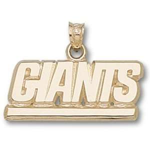 New York Giants NFL Giants W/Bar Pendant (14kt)  Sports 