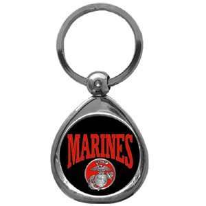  United States Marines Premium Quality Chrome Keychain Automotive