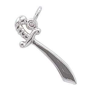  Rembrandt Charms Sword Charm, Sterling Silver Jewelry