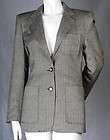 VTG Ralph Lauren Silk Wool Boyfriend Blazer Herringbone Crest Jacket 