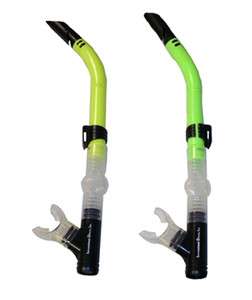 New Yellow Semi Dry Scuba Diving & Snorkeling Snorkel with Flex and 