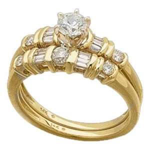  . Diamond Wedding Ring Set, Semi Mount Setting (without Center Stone
