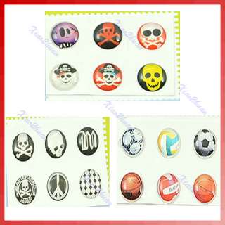 6pcs Button Sticker For iPod iPad itouch iPhone 3G 3GS 4G  