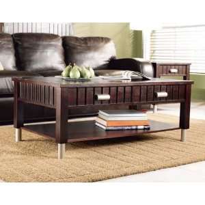  Sloane Merlot Occassional Cocktail Coffee Table w 