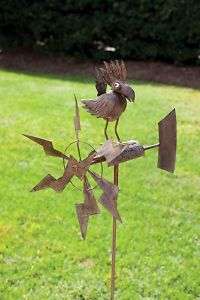 Evergreen Garden Bird with Windmill Garden Balancer 746851582820 