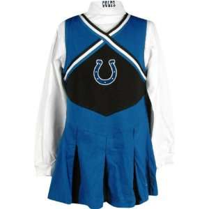 Indianapolis Colts Girls Youth Cheerleader Outfit w/ Turtleneck 